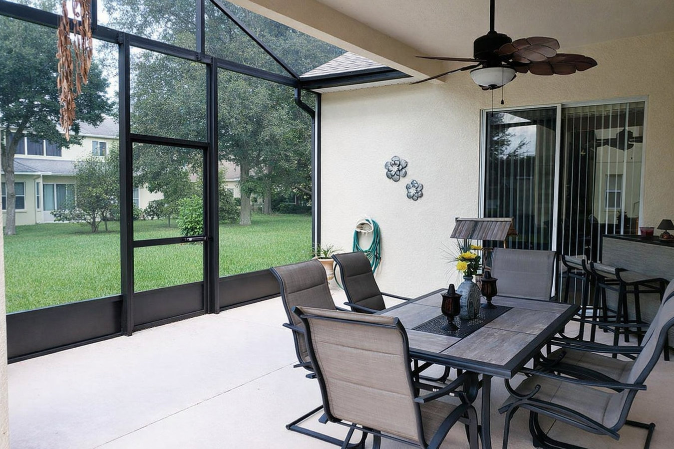 Screen room installation